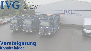 Versteigerung Kanalreiniger I IVG [upl. by Siwel]