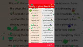 Active voice and passive voice examples  Daily use english  Spoken English🔥🎉 [upl. by Foulk]