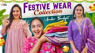 OMG 😱 Festive Wear Collection Under Budget  Heavenly Homemade [upl. by Ehudd]