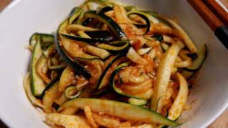 Zucchini salad recipes  Super easy and healthy zucchini salad  Delicious food [upl. by Naedan]