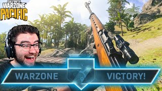 WARZONE PACIFIC New Map CALDERA  Worlds FIRST VICTORY [upl. by Anaitit]