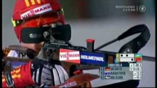 Staffel der Damen in Ruhpolding am 14012009 Biathlon Teil 8 [upl. by Andrien]