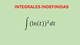 Integral lnt2dt por partes  Ejercicio 35 [upl. by Inele857]