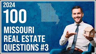 Missouri Real Estate Exam 3 2024 100 Questions with Explained Answers [upl. by Gisser]