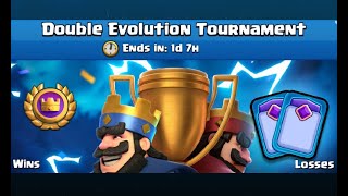 BEST DECK FOR DOUBLE EVO CHALLENGE Clash Royale [upl. by Lorou]