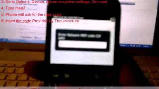 Blackberry Curve 3G 9300 Unlocking Instructions [upl. by Yelrebmik805]