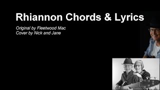 Rhiannon Chords and Lyrics  Fleetwood Mac Cover [upl. by Anivel]