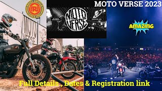 Royal Enfield Moto Verse 2023 Full Details  Dates amp Registration link  Lets Meet  Vlog No 444 [upl. by Yeslaehc]