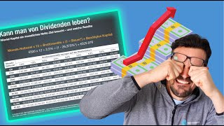 Von Dividenden leben VERGISS ES mit 250€ Sparplan [upl. by Nnairb]