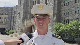 Cadet Sam Houston Regimental CDR at West Point from Fayetteville NC on leading RDay instructors [upl. by Euk]