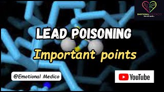 Lead poisoning  Important points  Occupational health  Community medicine [upl. by Lertnom714]