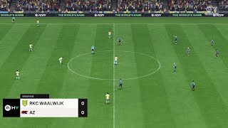 RKC Waalwijk vs AZ Alkmaar 30082024 Eredivisie EA FC 24 [upl. by Meares678]