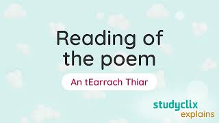 1 An tEarrach Thiar  Reading of the Poem Leaving Cert Irish Poetry [upl. by Elyc]