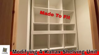 How To Modify An Ikea Kallax Shelving Unit To Fit [upl. by Rehpotsihc271]