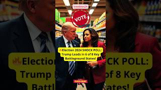 🔥Election 2024 SHOCK POLL Trump Leads in 6 of 8 Key Battleground States trump harris election2024 [upl. by Atokad]