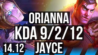 ORIANNA vs JAYCE MID  66 winrate 9212  EUW Master  1412 [upl. by Jeremias]