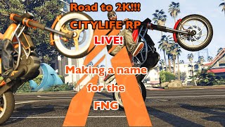 FIVEM CITYLIFE RP LIVE FIVEM Road to 2K [upl. by Amathiste]