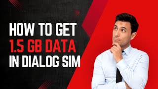 How To Get 15 GB Data In Dialog Sim 😎 [upl. by Assilram]