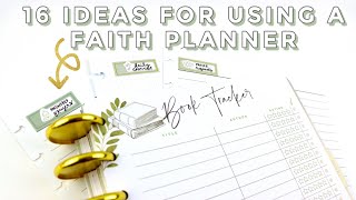 ✝️ Faith Journal in a Planner  16 Ideas for How to Use Your Faith Planner  Happy Planner Sized [upl. by Aknayirp580]