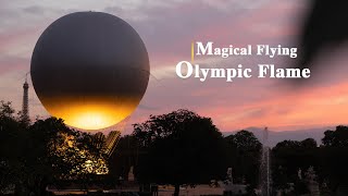 Paris 2024  Flying Olympic cauldron [upl. by Nella]