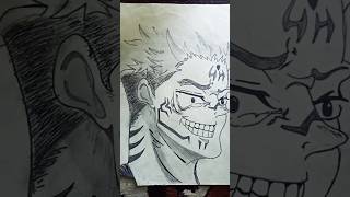 Sukuna edit drawing sukunasketch shortsviral jjk [upl. by Siloum585]