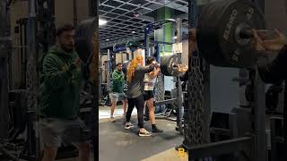 Bayley Humphrey Squats 405 POUNDS 💪💪💪 Baylor Acrobatics amp Tumbling SicEm Viral lifting squat [upl. by Neffirg956]