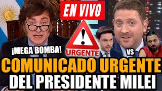 🔴¡URGENTE ANUNCIO DE MILEI JONY VIALE EN VIVO 🔥DEBATE MARRA VS GRABOIS🔥 [upl. by Ayikaz276]