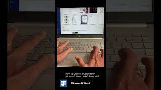 How to Create a Calendar in Microsoft Word in 60 Seconds [upl. by Pieter]