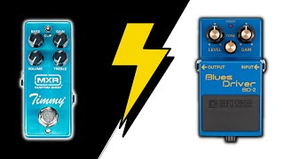 🆚MXR Timmy Vs BOSS Blues Driver🆚 Versus series [upl. by Eema]