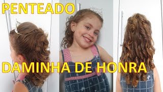 Penteado Para Daminha de Honra Passo a Passo [upl. by Seumas]