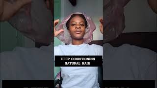 The PROPER WAY To DEEP CONDITION Dry Hair shorts hairconditioner [upl. by Lananna]