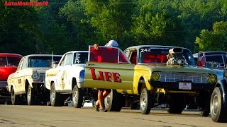 OLD SCHOOL GASSERS 60S CARS THE BEST TIME OF RACING GLORY DAYS AT BYRON DRAGWAY [upl. by Asilad]