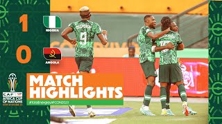 HIGHLIGHTS  Nigeria 🆚 Angola  TotalEnergiesAFCON2023  Quarter Finals [upl. by Krid]