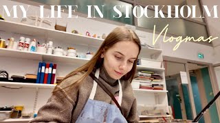 My life in Stockholm  Moderna museet 🎑and cozy Christmas market at Skansen 🎄🎅 [upl. by Hashum]