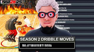 NEW BEST DRIBBLE MOVES in NBA 2K25 FASTEST COMBOS  BEST COMP SIGS in SEASON 2 NBA 2K25 [upl. by Eiuqnom914]