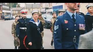 The 2024 Remembrance Day parade in Whittlesey Town Centre [upl. by Juli]