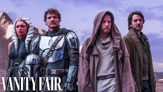 Star Wars Vanity Fair Cover Shoot with Pedro Pascal Ewan McGregor Rosario Dawson amp Diego Luna [upl. by Farman]