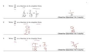 Maths Tutor for KS2 KS3 and GCSE Mathematics Simplify Fractions  Simplifying Fractions KS3 Maths [upl. by Anirak]