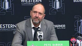 Write whatever the f you want  Dallas coach Pete DeBoer responds to question after Game 5 [upl. by Oivaf]