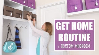 GETHOME ROUTINE  Custom Mudroom Ideas amp Tips [upl. by Hynda]