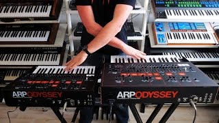 KORG ARP ODYSSEY 2015 vs ARP ODYSSEY MKIII 1978 comparision test [upl. by Attennek]