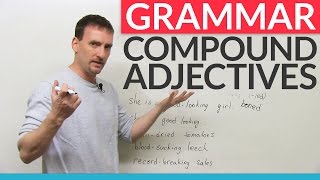 Learn English Punctuation How to use hyphens with compound adjectives [upl. by Laureen]