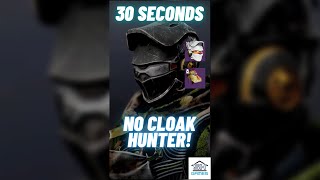 How to REMOVE hunter cloak in 30 seconds destiny2 [upl. by Zwiebel246]