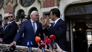 60 Kilo Dönerspieß im Gepäck – Steinmeier besucht die Türkei [upl. by Nauqal966]