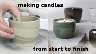 How to Make Ceramic Candles from Start to Finish [upl. by Charmain]