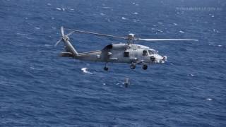 MH60R landing on HMAS Perth [upl. by Schnabel]