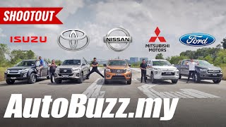 Which is the BEST pickup truck DMax Hilux Navara Triton or Ranger  AutoBuzzmy [upl. by Cassiani]