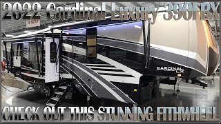 2022 Cardinal Luxury 390FBX Fifth Wheel by Forestriver  Couchs RV Nation RV Review Tour Wholesaler [upl. by Aihsiek691]