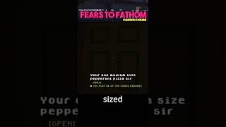 I didnt order pizza  Fears to Fathom Carson House [upl. by Solly100]