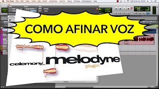 Como afinar voz com o Melodyne [upl. by Harutek]